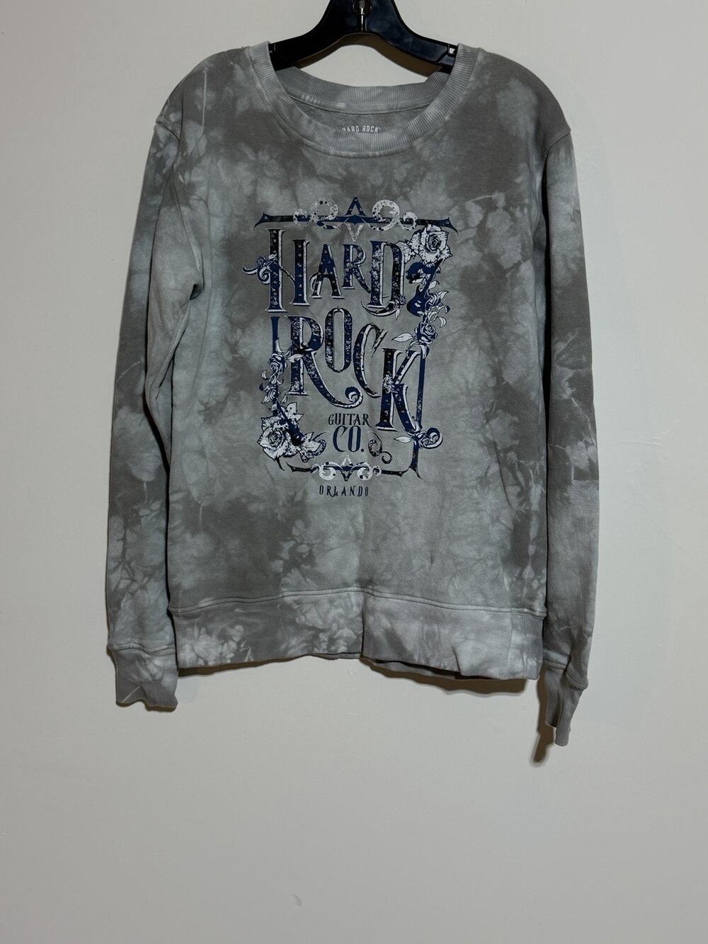 Hard Rock Cafe Guitar Co‎ Orlando Sweatshirt Women’s Medium Tie-dye Distressed